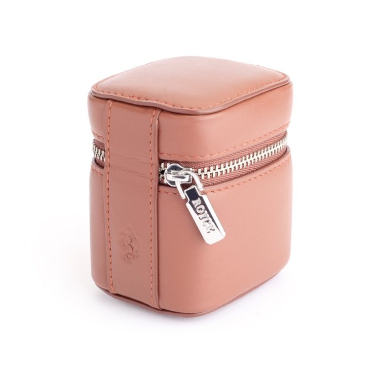International Travel Adapter and Leather Case taupe