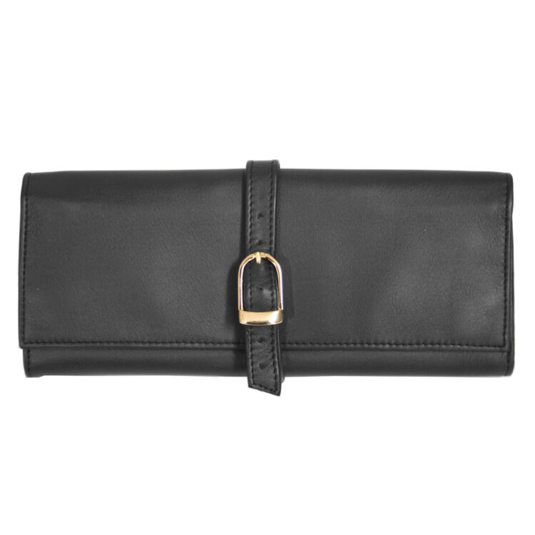 Travel Jewelry Organizer Roll black