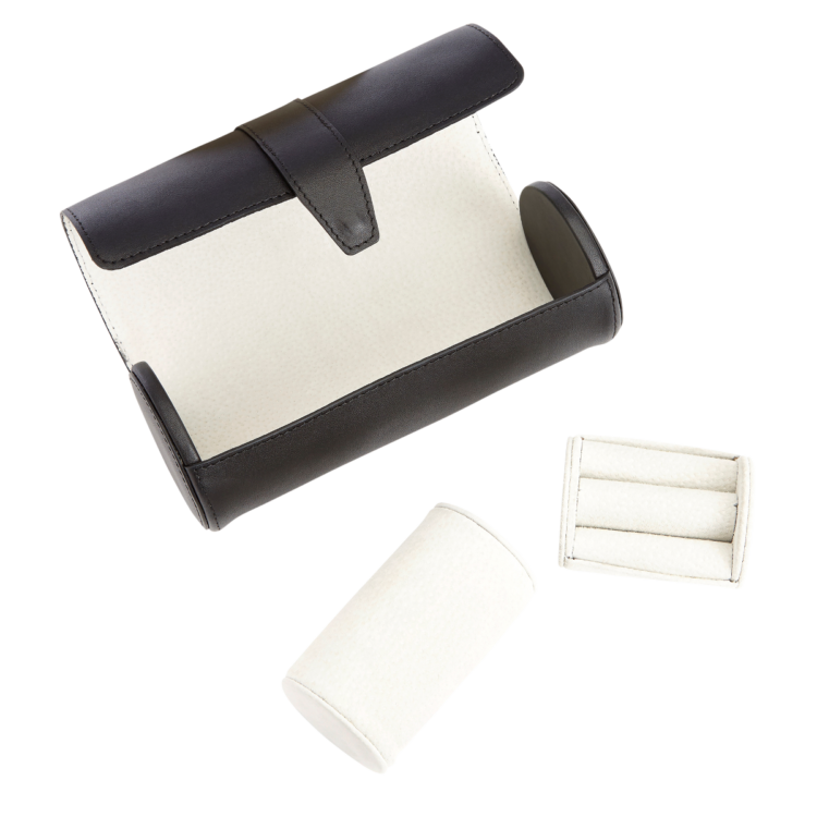 Cufflink Watch Travel Roll black