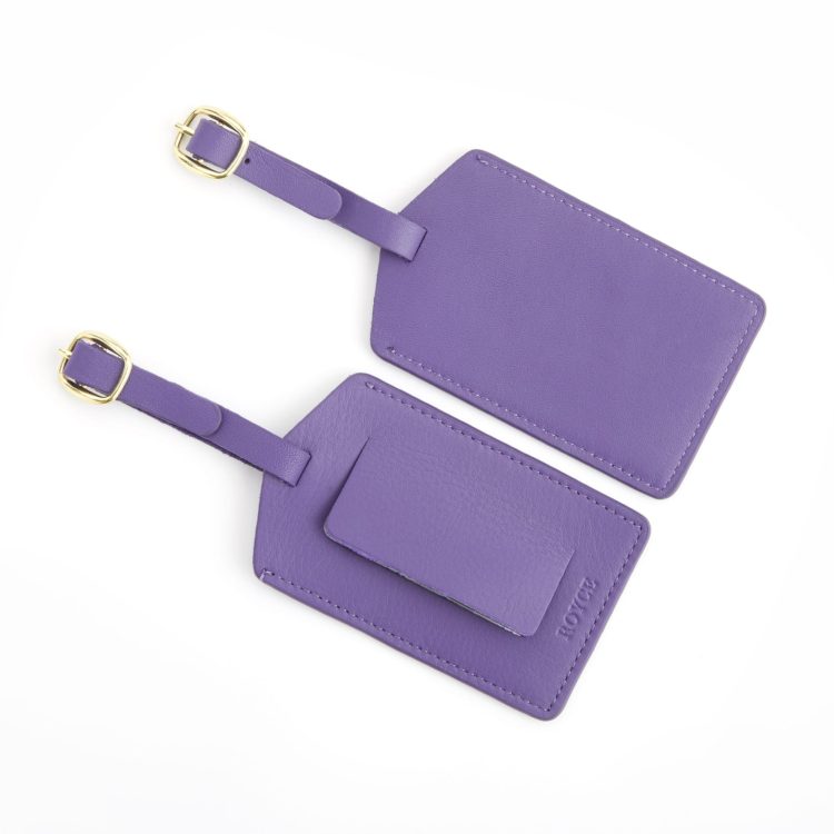 Luggage Tag with Privacy Flap magenta