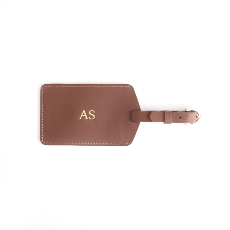 Luggage Tag with Privacy Flap magenta