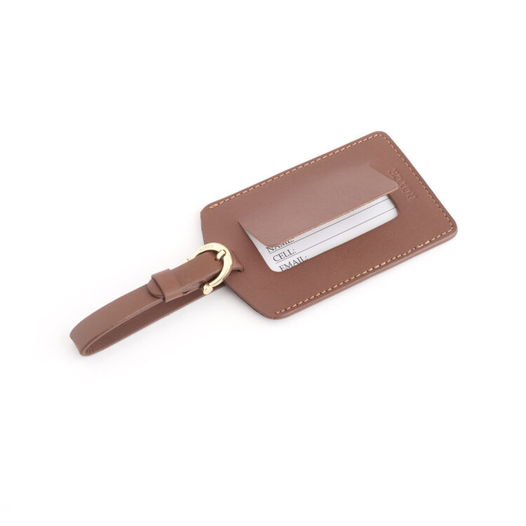 Luggage Tag with Privacy Flap magenta