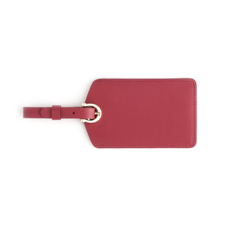 Luggage Tag with Privacy Flap magenta