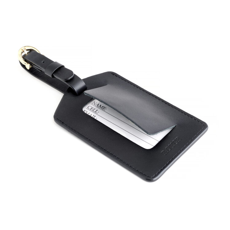 Luggage Tag with Privacy Flap magenta