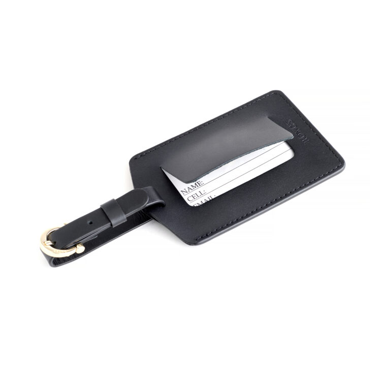 Luggage Tag with Privacy Flap magenta