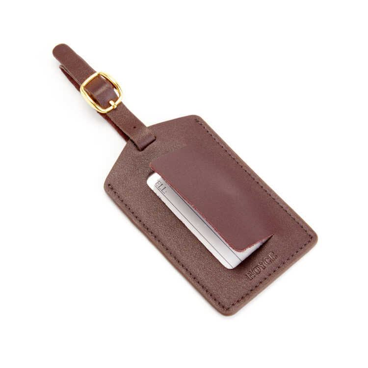 Luggage Tag with Privacy Flap magenta