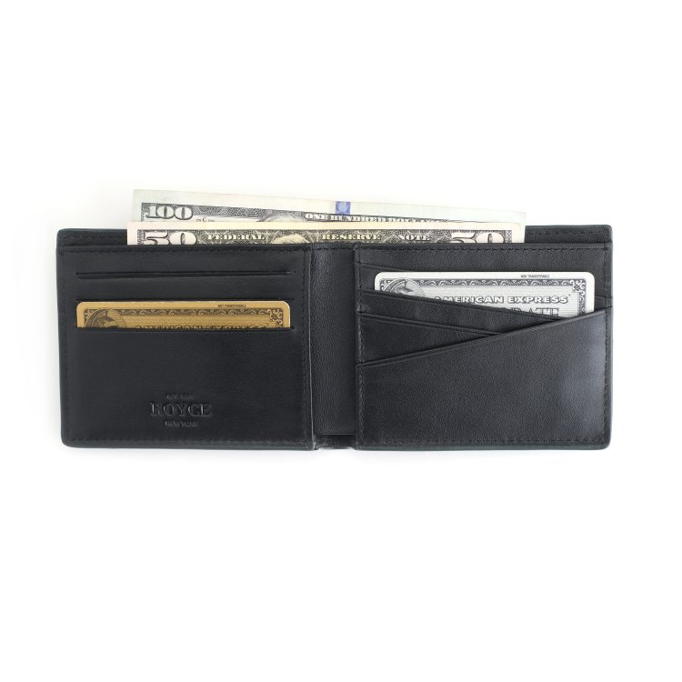 RFID Blocking Men's Slim Bifold Wallet dark green