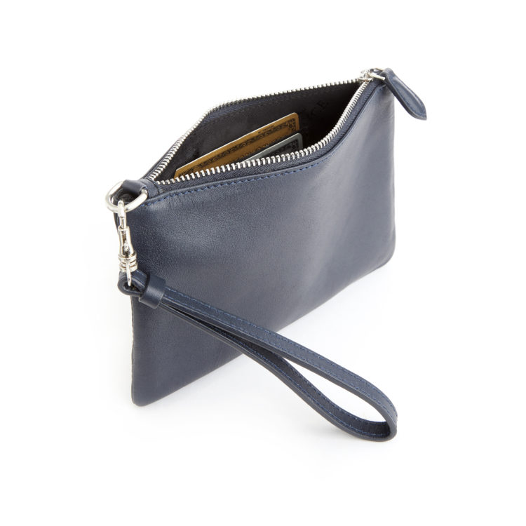 Zip Wristlet Wallet blue