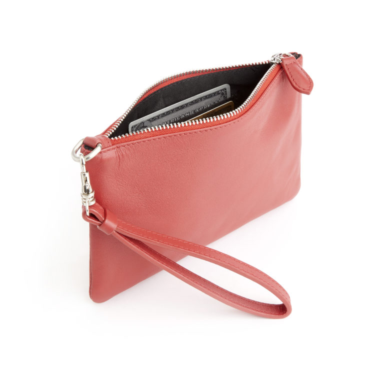 Zip Wristlet Wallet blue