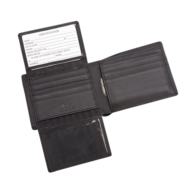 RFID Blocking Bifold Wallet with Two ID Windows coco