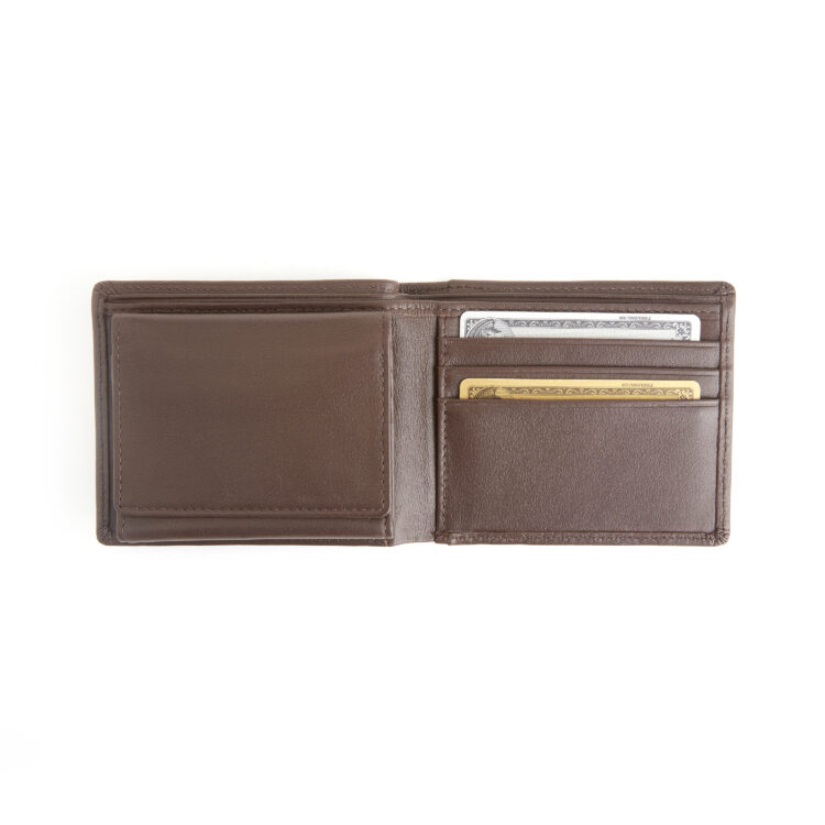RFID Blocking Bifold Wallet with Two ID Windows coco