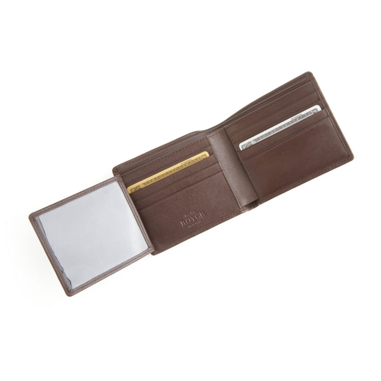 RFID Blocking Men's Bifold Wallet black-tan