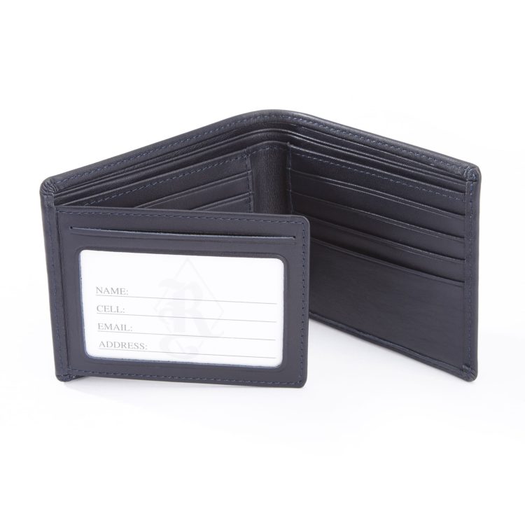 RFID Blocking Men's Bifold Wallet black-tan
