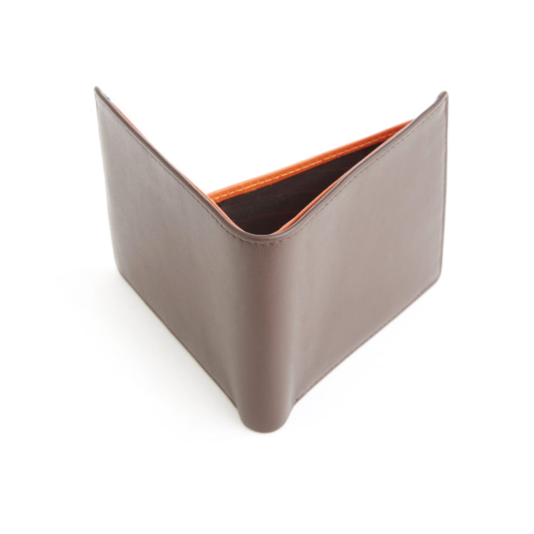 RFID Blocking Men's Bifold Wallet black-tan