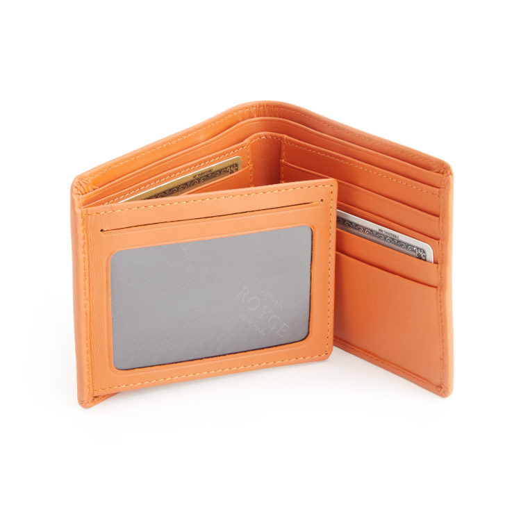 RFID Blocking Men's Bifold Wallet black-tan
