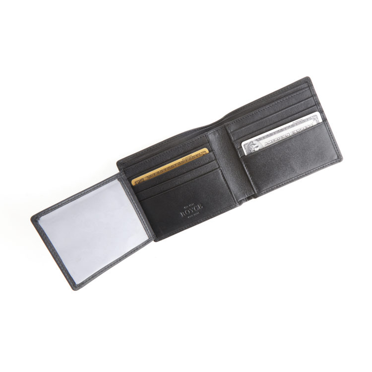 RFID Blocking Men's Bifold Wallet black-tan