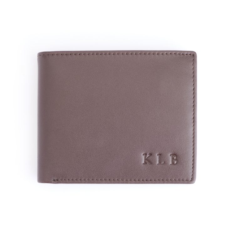 RFID Blocking Men's Bifold Wallet black-tan