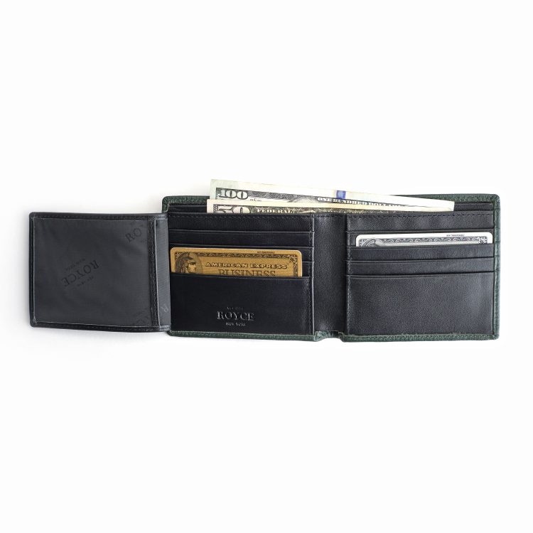 RFID Blocking Men's Bifold Wallet black-tan
