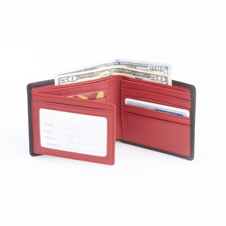 RFID Blocking Men's Bifold Wallet black-tan