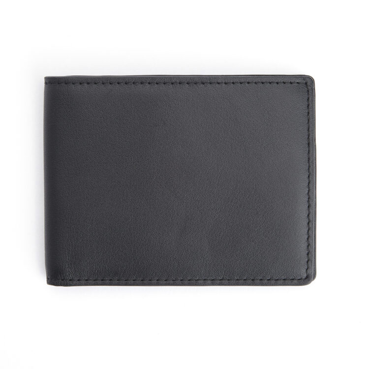 RFID Blocking Men's Bifold Wallet black-tan