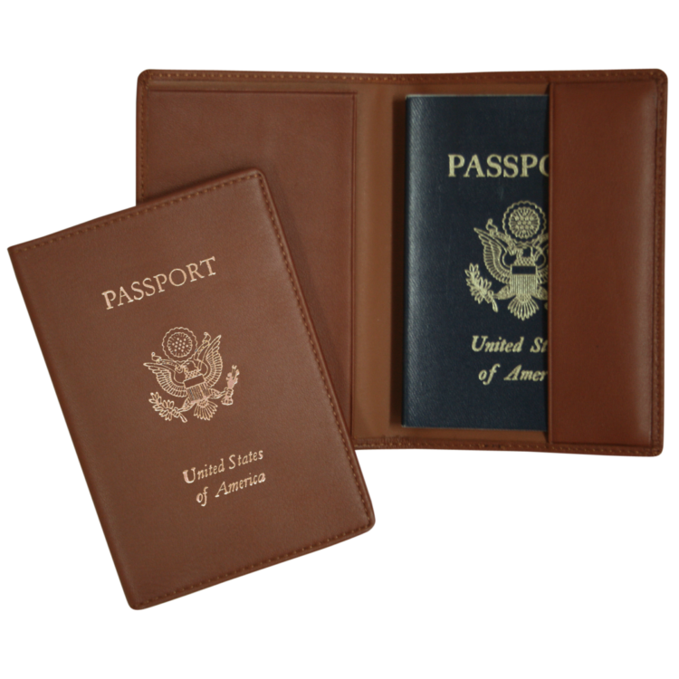 RFID Blocking Passport Holder with US Seal Foil Stamped magenta 10 RFID Blocking Passport Holder with US Seal Foil Stamped magenta