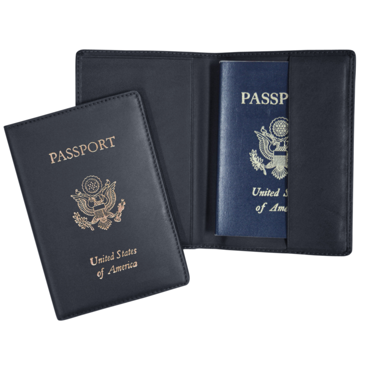 RFID Blocking Passport Holder with US Seal Foil Stamped magenta 4 RFID Blocking Passport Holder with US Seal Foil Stamped magenta