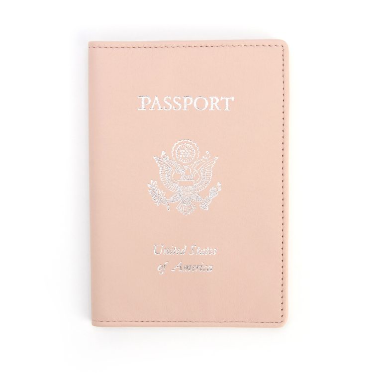 RFID Blocking Passport Holder with US Seal Foil Stamped magenta 5 RFID Blocking Passport Holder with US Seal Foil Stamped magenta