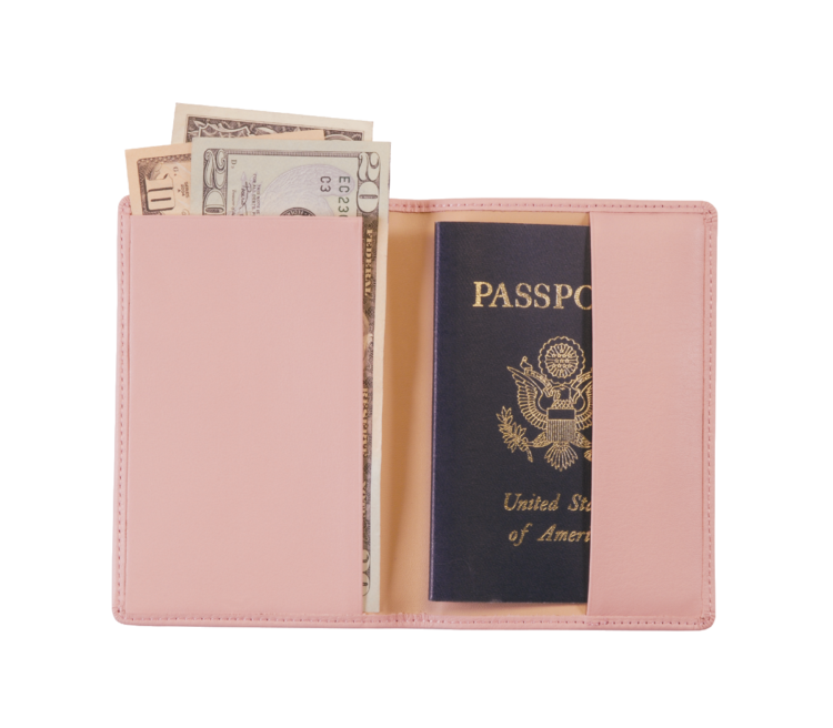 RFID Blocking Passport Holder with US Seal Foil Stamped magenta 6 RFID Blocking Passport Holder with US Seal Foil Stamped magenta