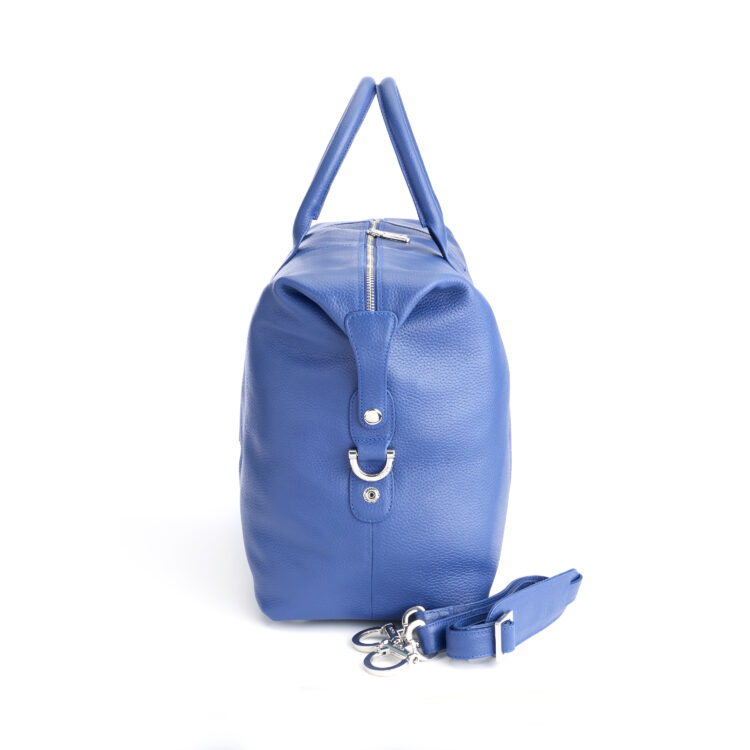 Duffel Bag with Telescopic Suitcase Strap cobalt blue