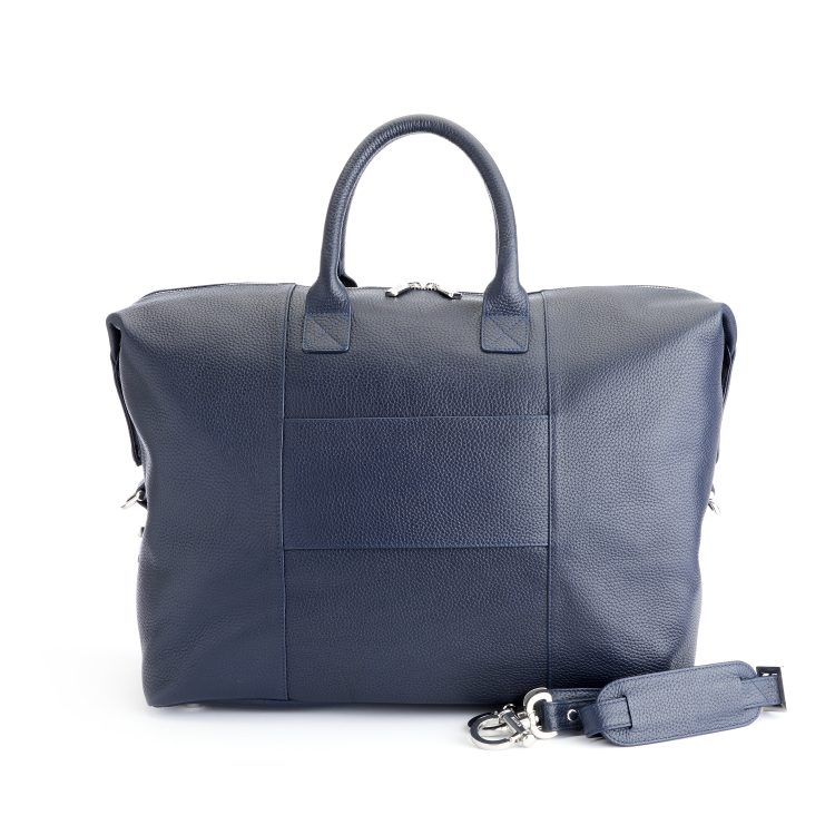 Duffel Bag with Telescopic Suitcase Strap cobalt blue