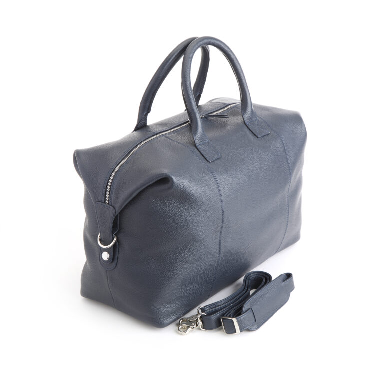 Duffel Bag with Telescopic Suitcase Strap cobalt blue