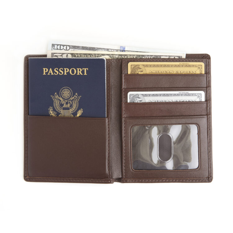 RFID Blocking Passport Travel Wallet red