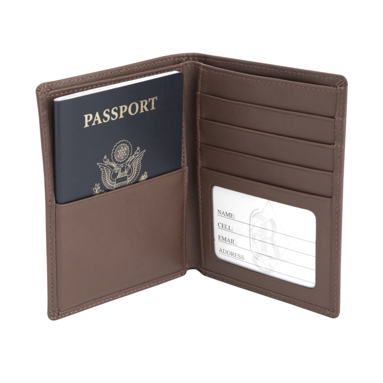 RFID Blocking Passport Travel Wallet red