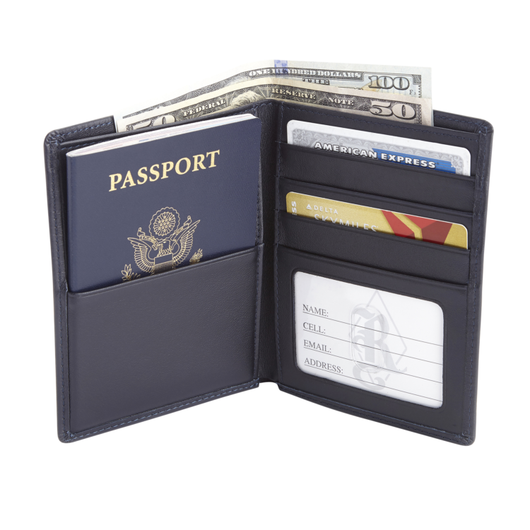 RFID Blocking Passport Travel Wallet red
