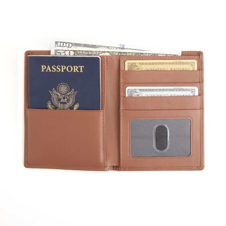RFID Blocking Passport Travel Wallet red