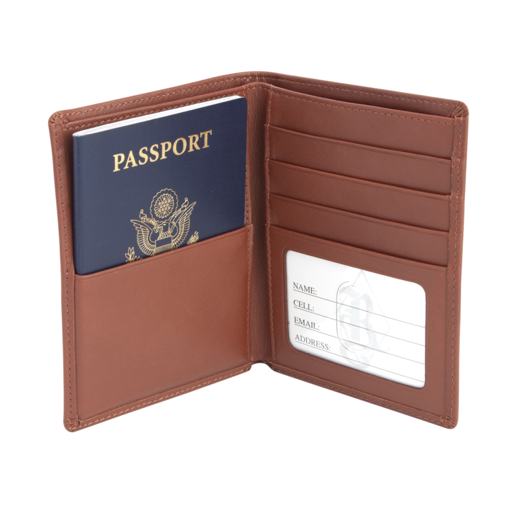 RFID Blocking Passport Travel Wallet red