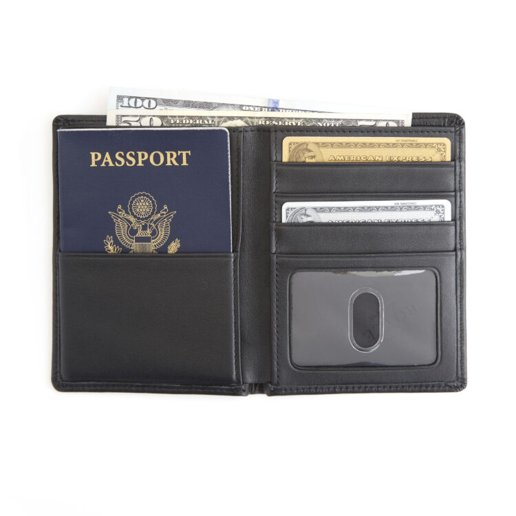RFID Blocking Passport Travel Wallet red