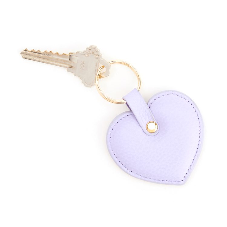 Heart Shaped Key Chain lavender