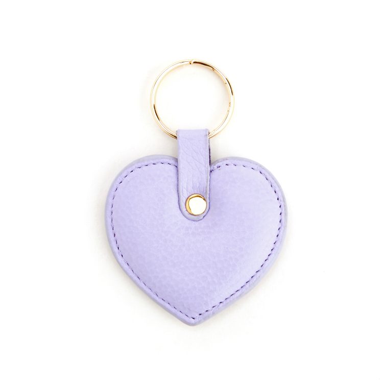 Heart Shaped Key Chain lavender
