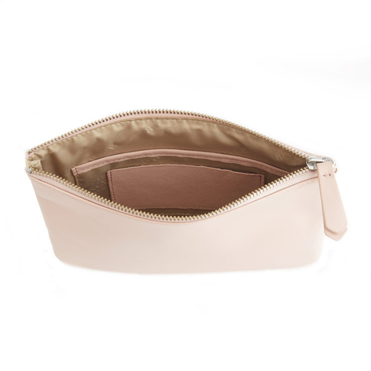 Zippered Travel Organizer Pouch taupe