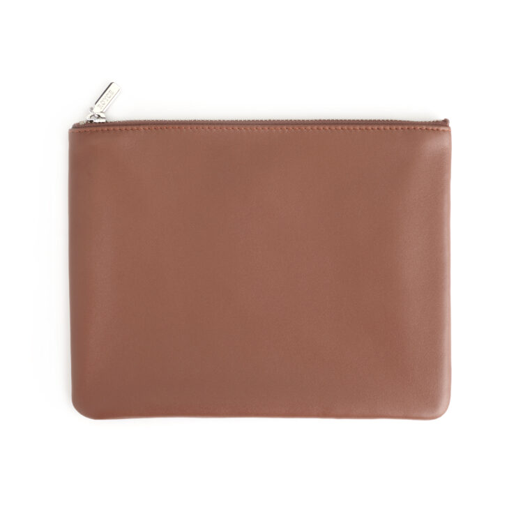 Zippered Travel Organizer Pouch taupe