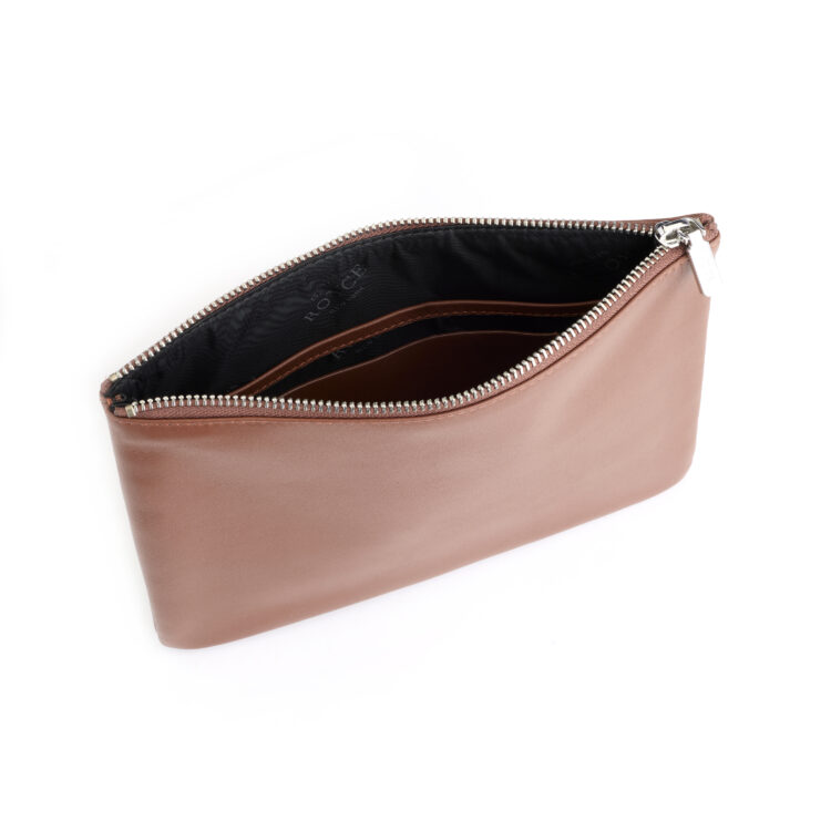 Zippered Travel Organizer Pouch taupe