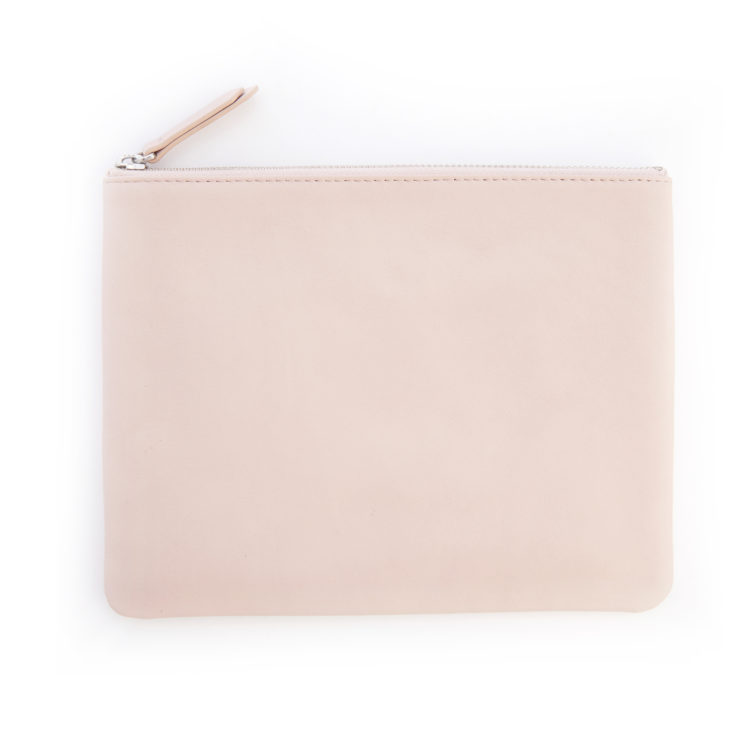 Zippered Travel Organizer Pouch taupe