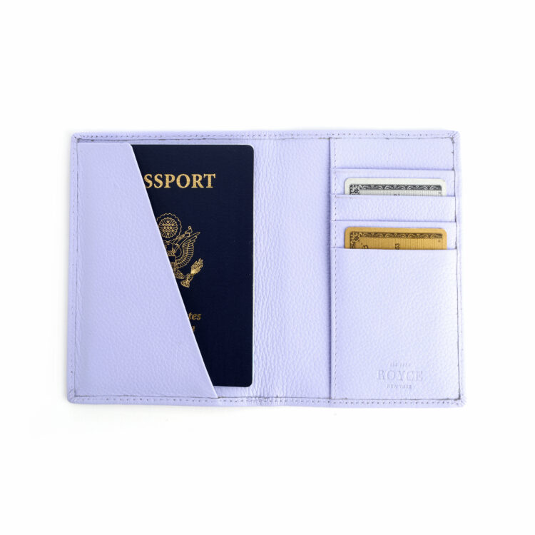 RFID Blocking Passport Travel Organizer lavender