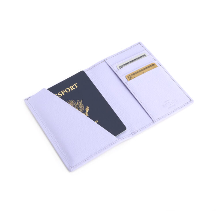 RFID Blocking Passport Travel Organizer lavender