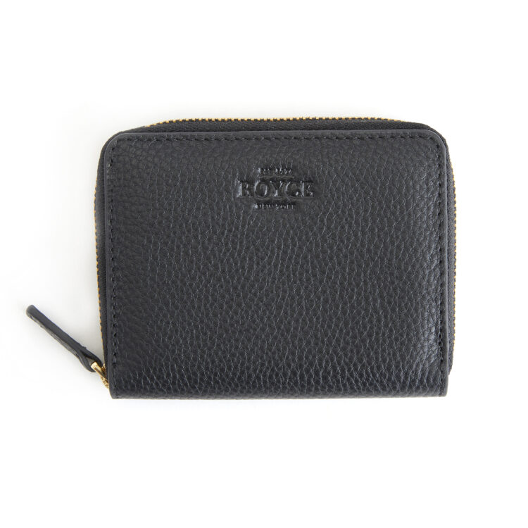 RFID Blocking Zippered Cardholder Wallet black