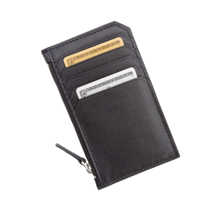 Zippered Credit Card Wallet magenta