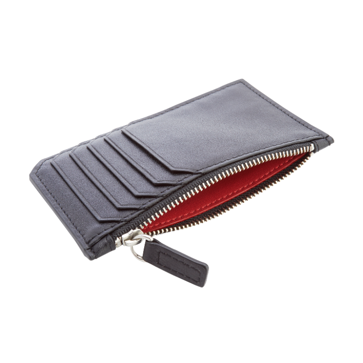 Zippered Credit Card Wallet magenta