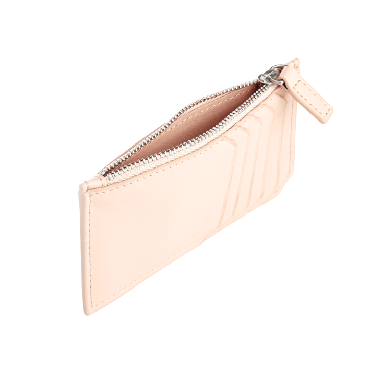 Zippered Credit Card Wallet magenta