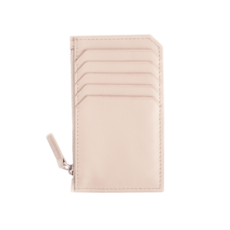 Zippered Credit Card Wallet magenta